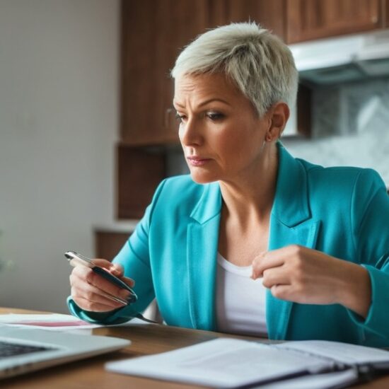 Photo cancer financial stress