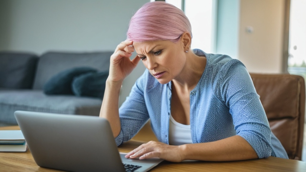 Photo cancer financial stress